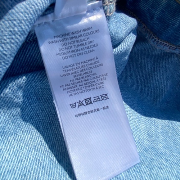 BDG Skort denim button front distressed raw hem womens 28 urban outfitters - Picture 5 of 10